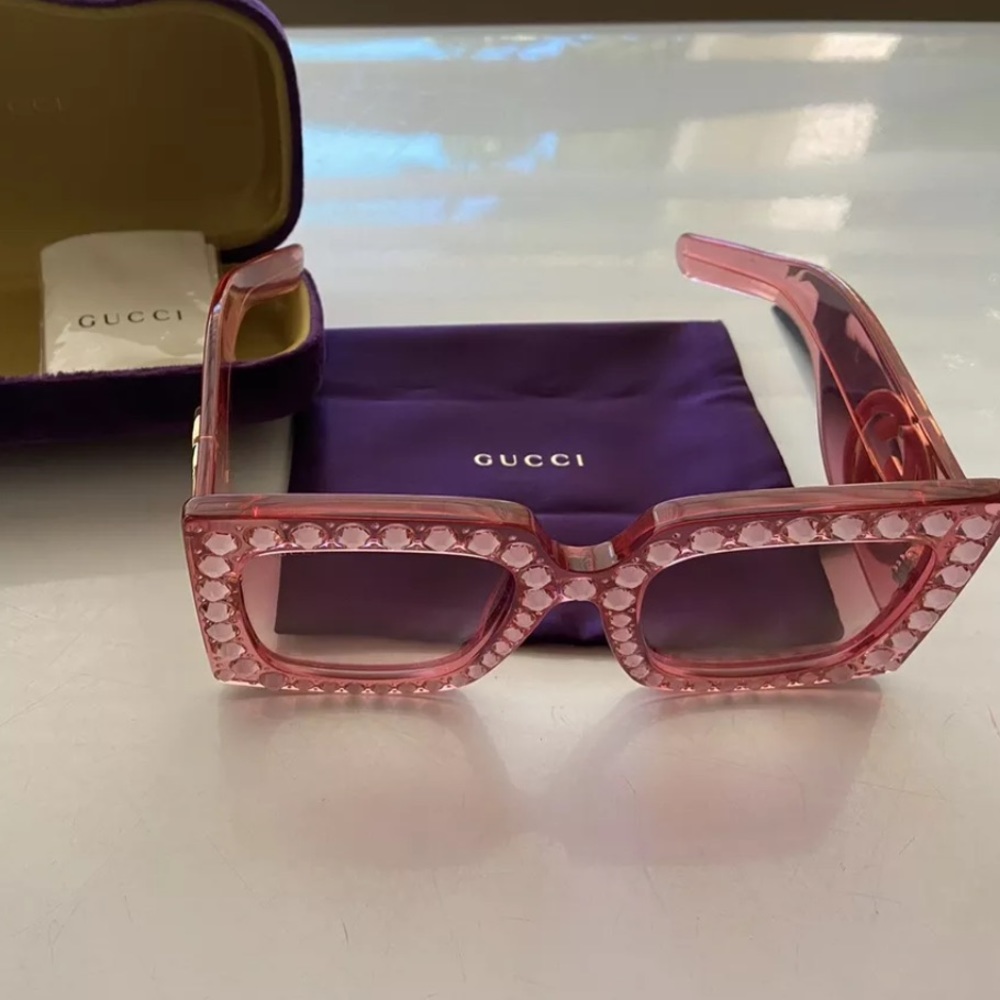 Gucci GG0145S Rihanna Met Gala Sunglasses